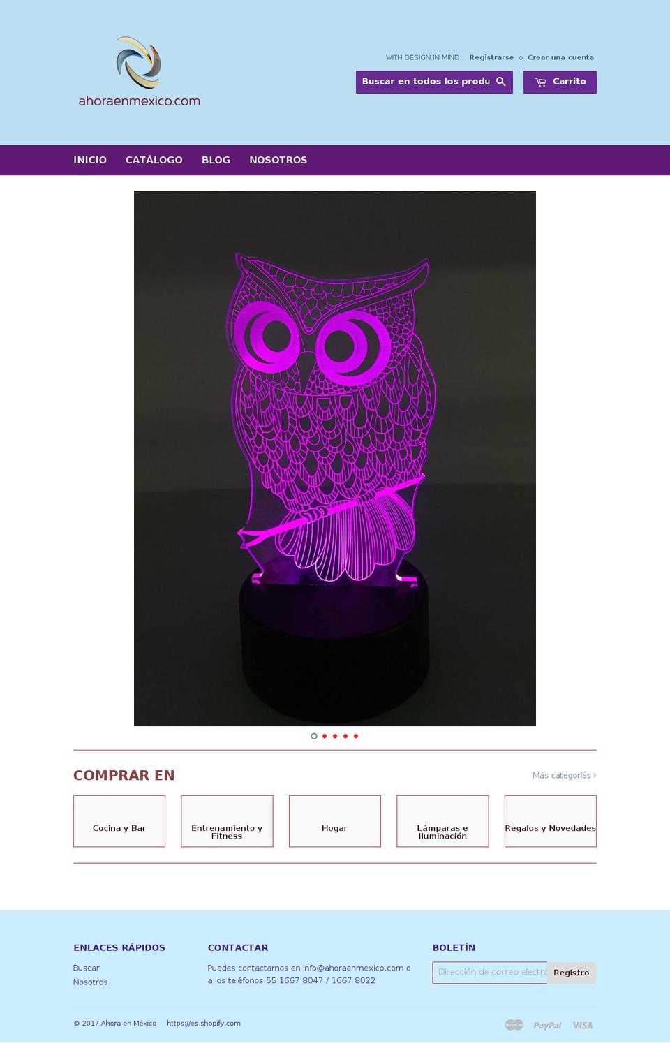 ahoraenmexico.com shopify website screenshot