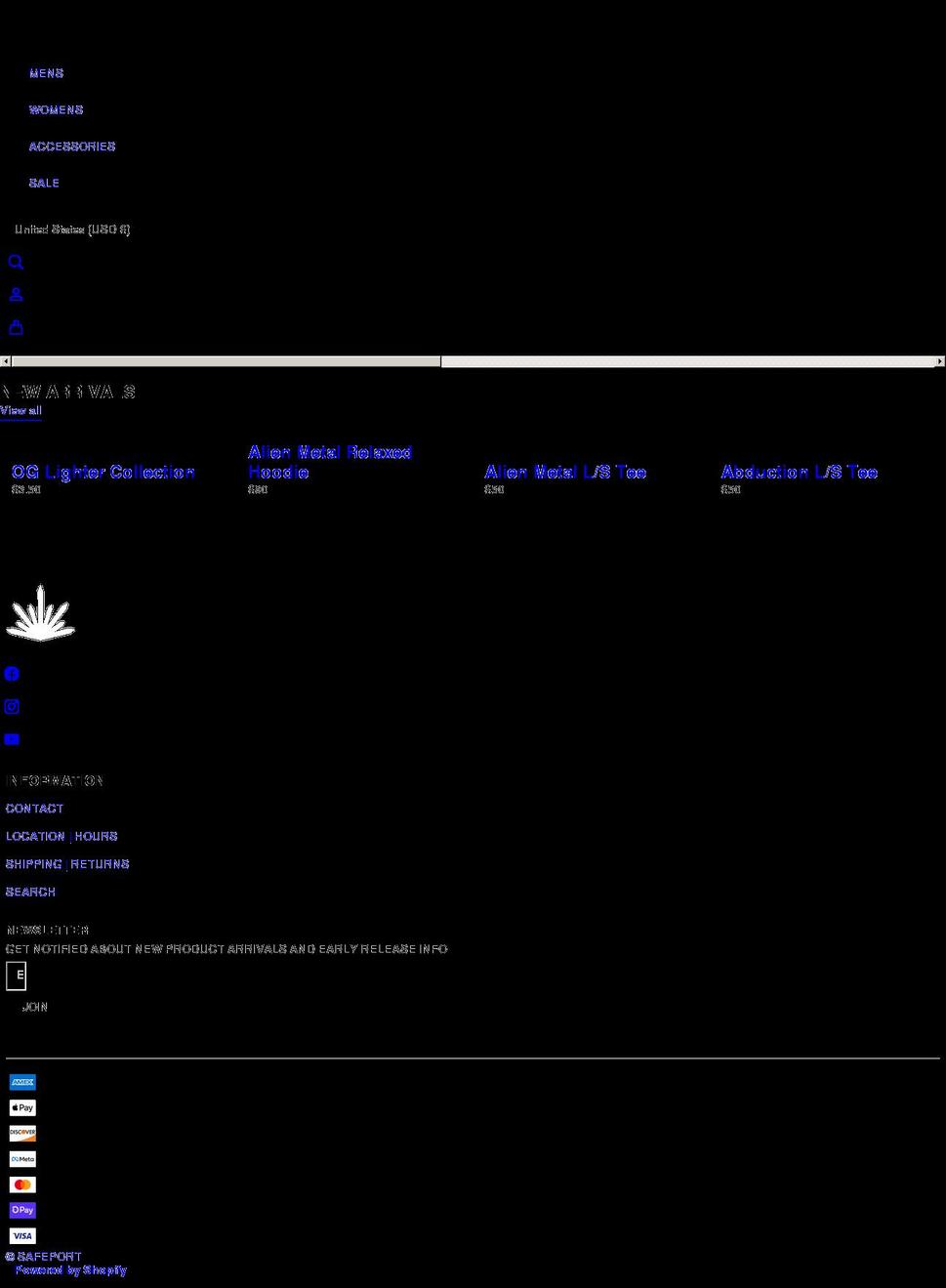 ahoysurf.com — Shopify storefront screenshot