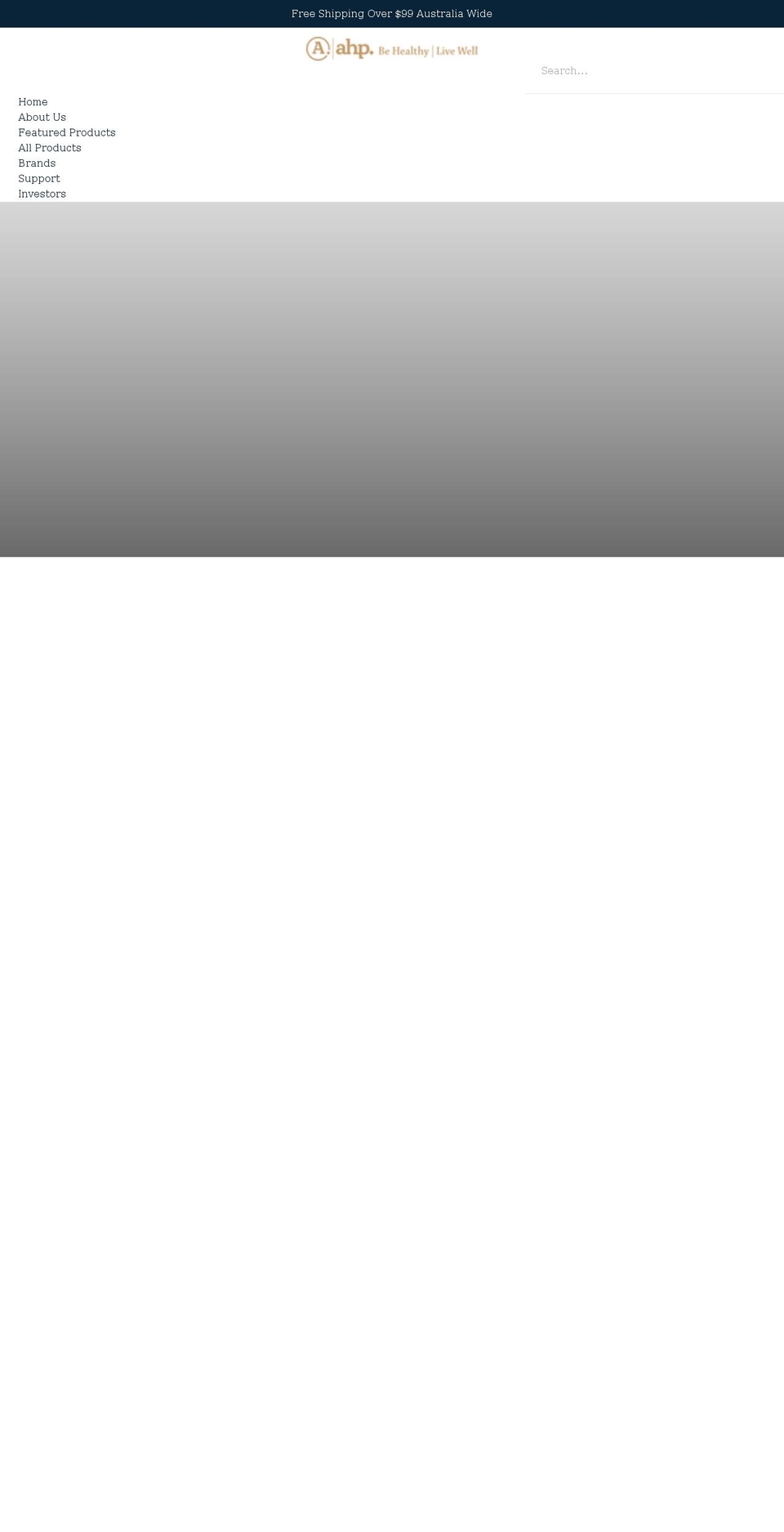ahplife.com shopify website screenshot
