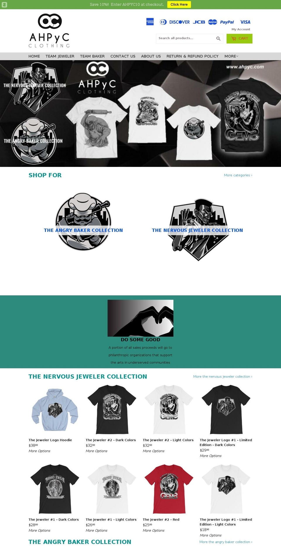 dsl-theme-5-0 Shopify theme site example ahpycclothing.com