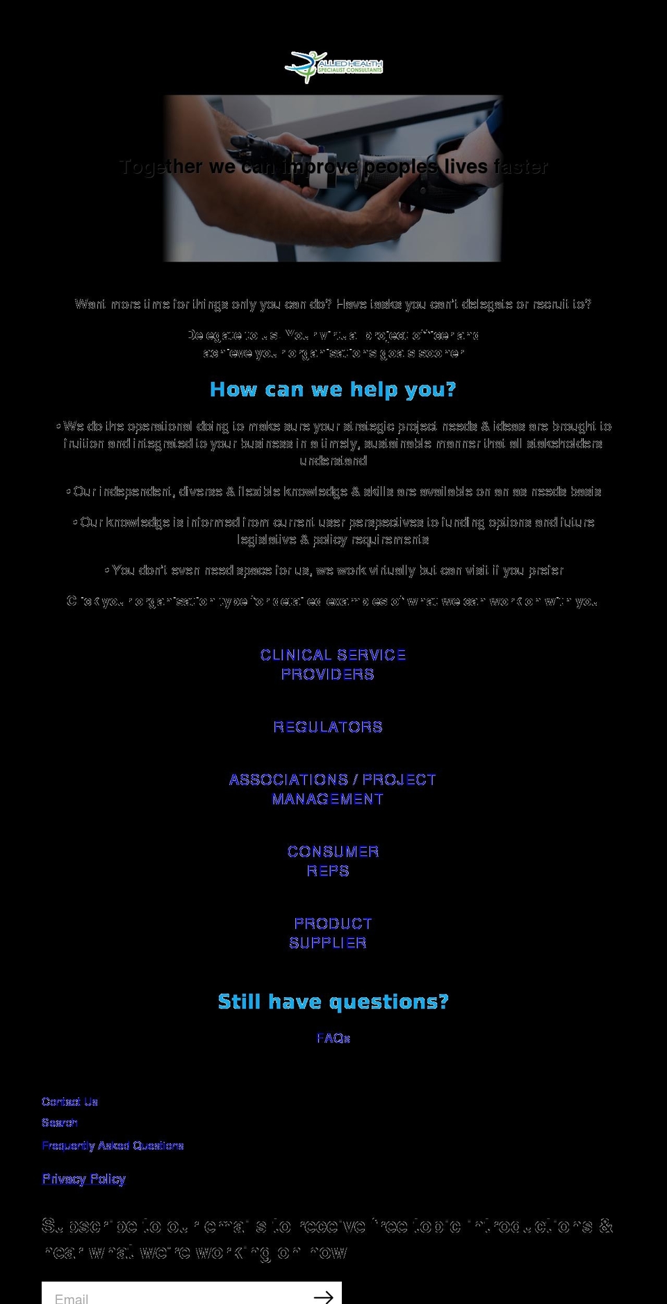 ahsc.com.au shopify website screenshot