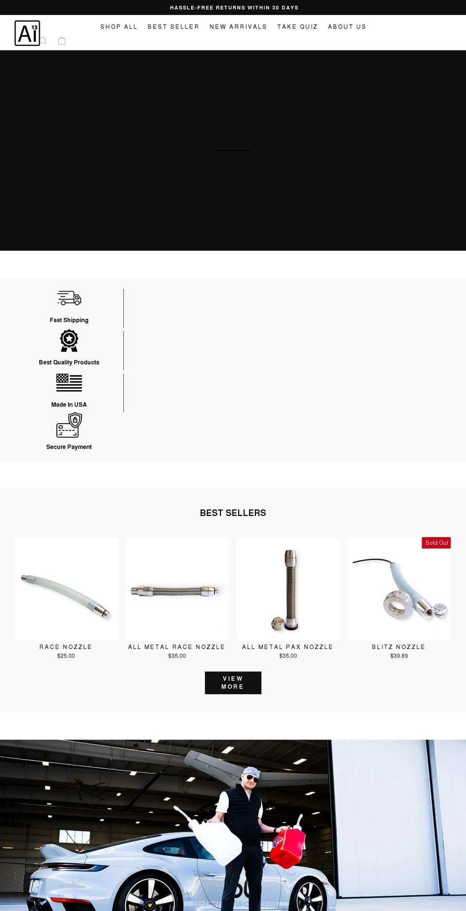 ai13.us shopify website screenshot