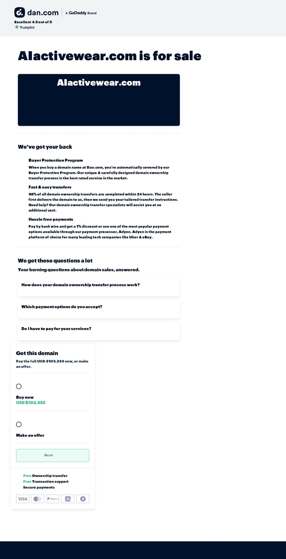 aiactivewear.com — Shopify storefront screenshot