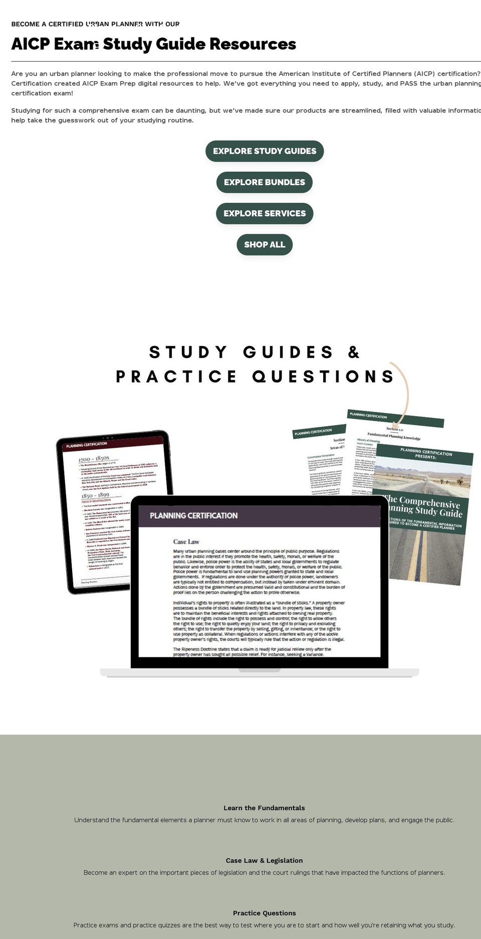 aicpexamprep.com shopify website screenshot