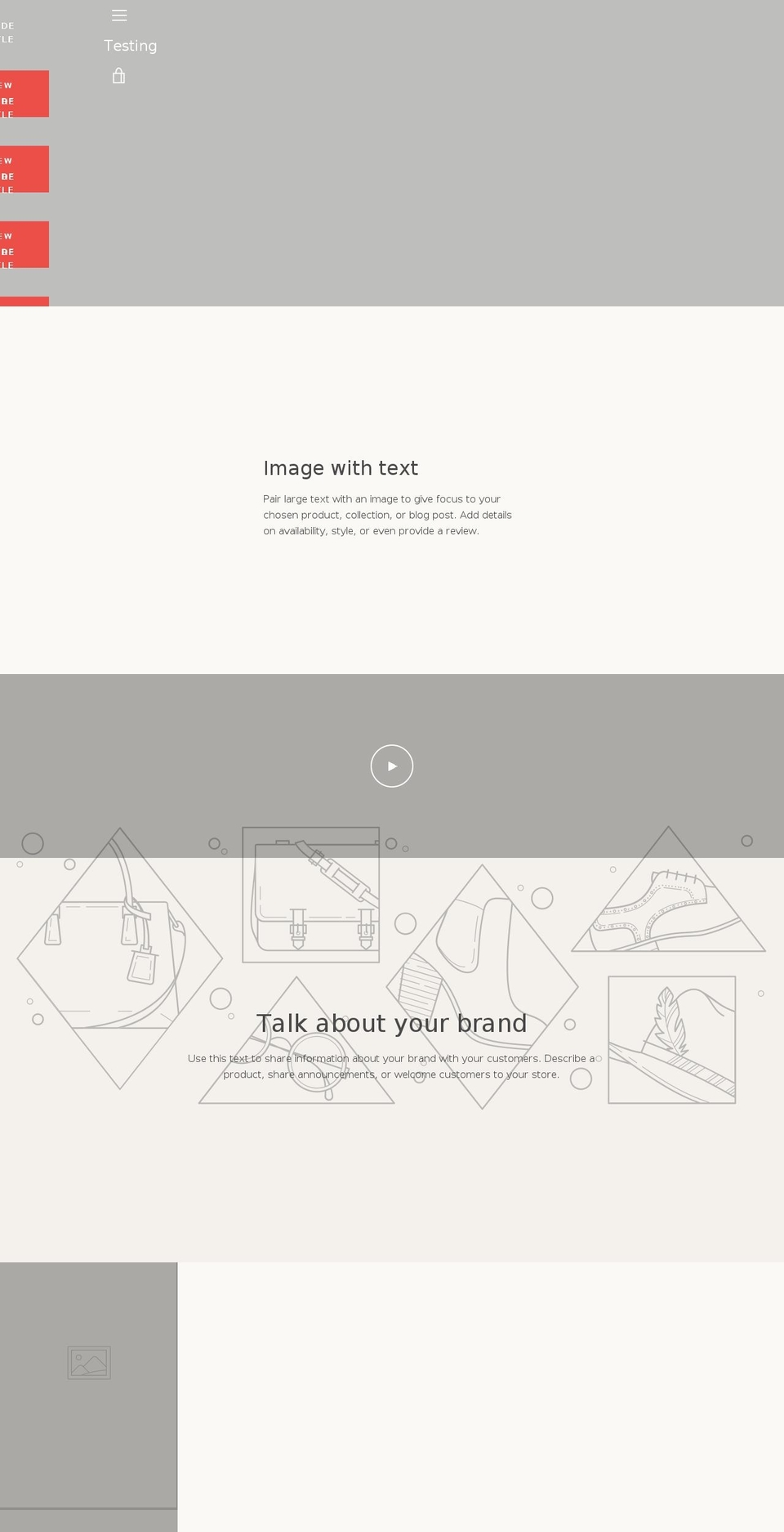 aidanistesting.com shopify website screenshot