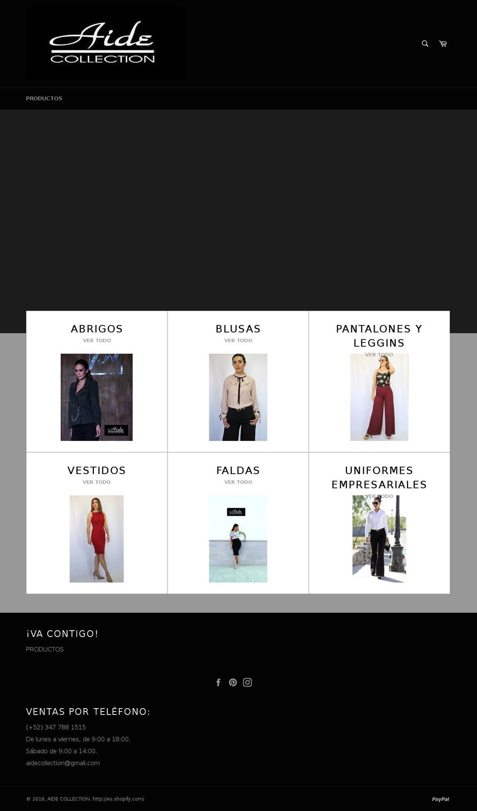 aidecollection.com — Shopify storefront screenshot