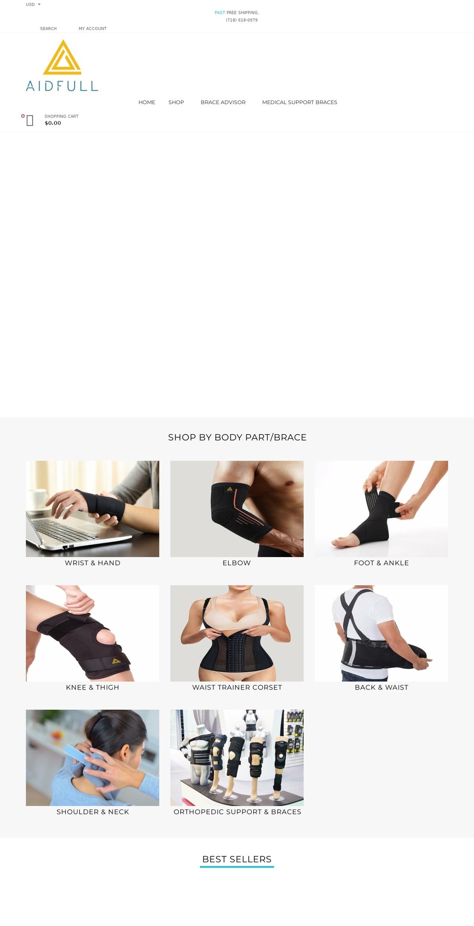 Goodwin Shopify theme site example aidfull.com