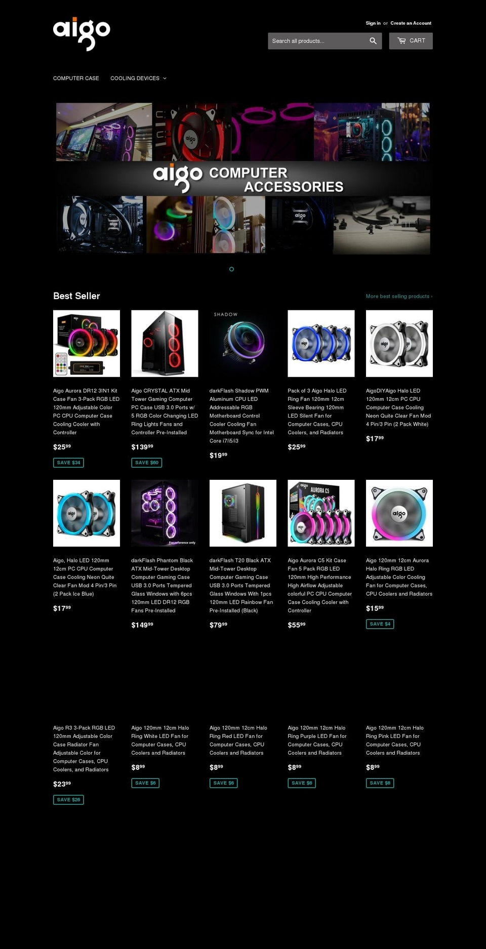 aigozone.com — Shopify storefront screenshot