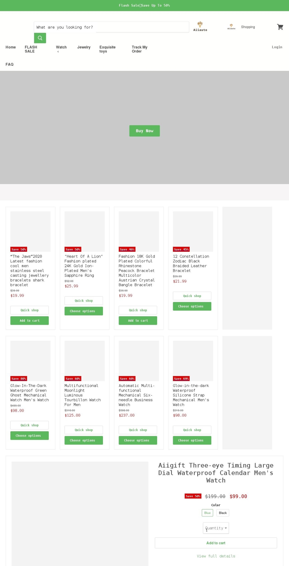 aiiauto.com shopify website screenshot