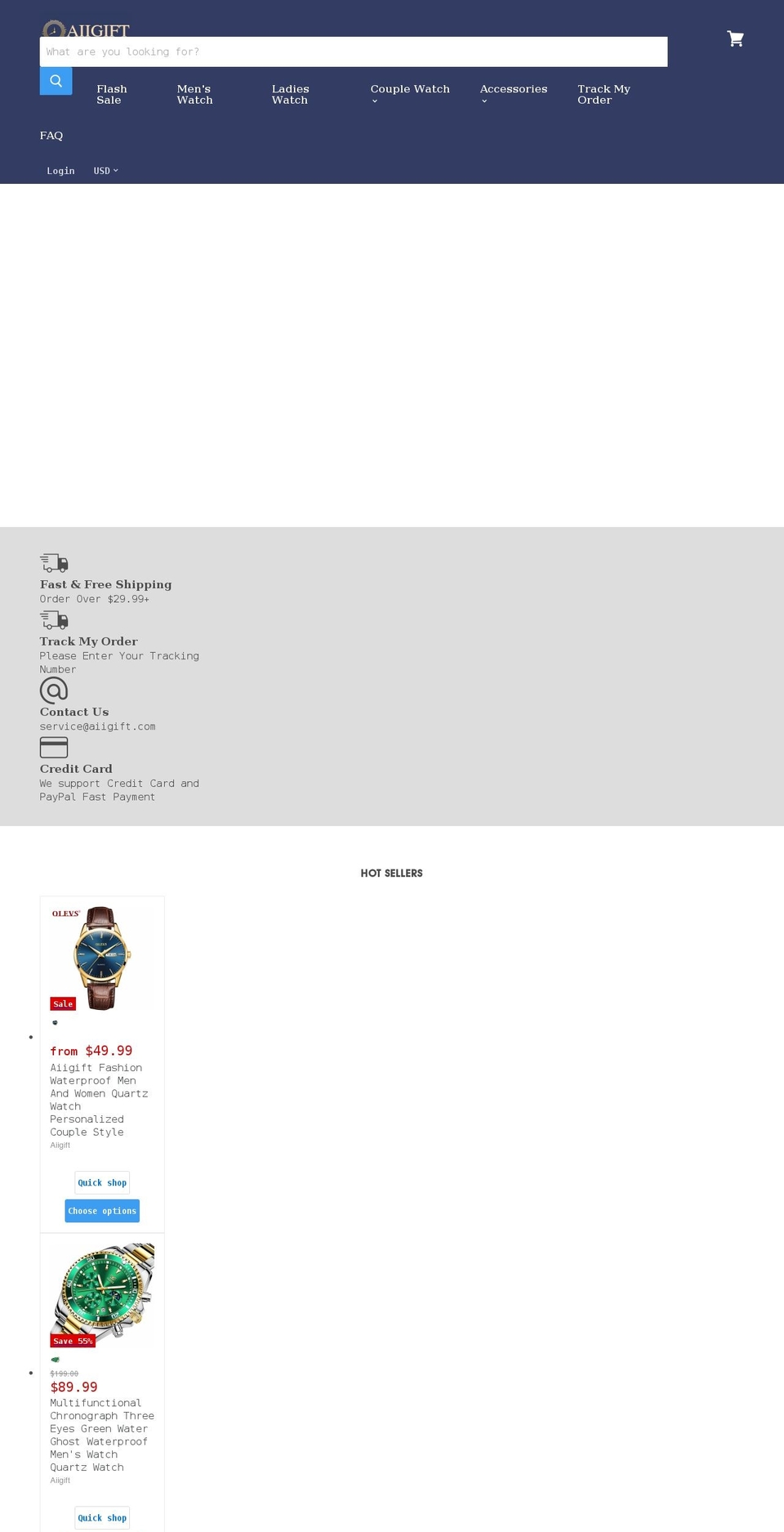 aiigift.com shopify website screenshot
