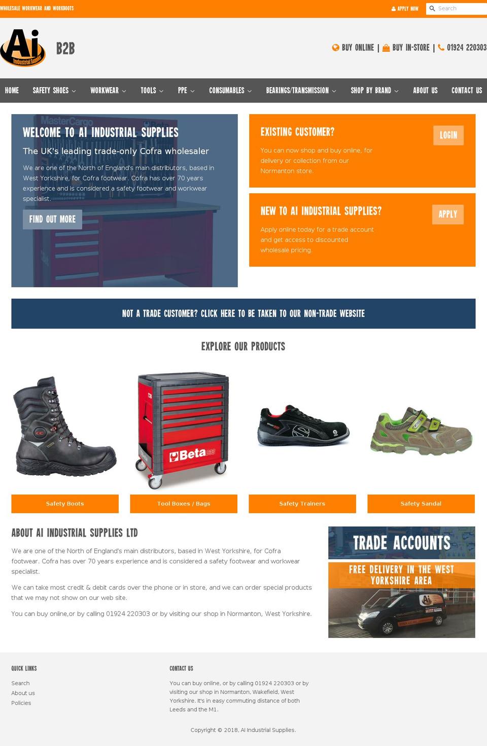 AI Industrial Supplies - Live Shopify theme site example aiindustrialsupplies.com