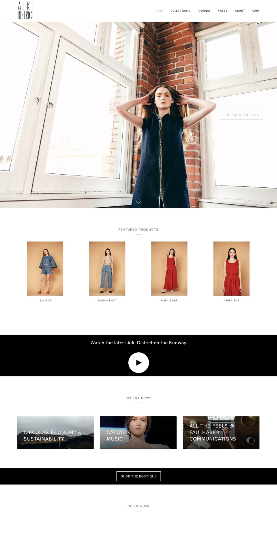 aikidistrict.com — Shopify storefront screenshot