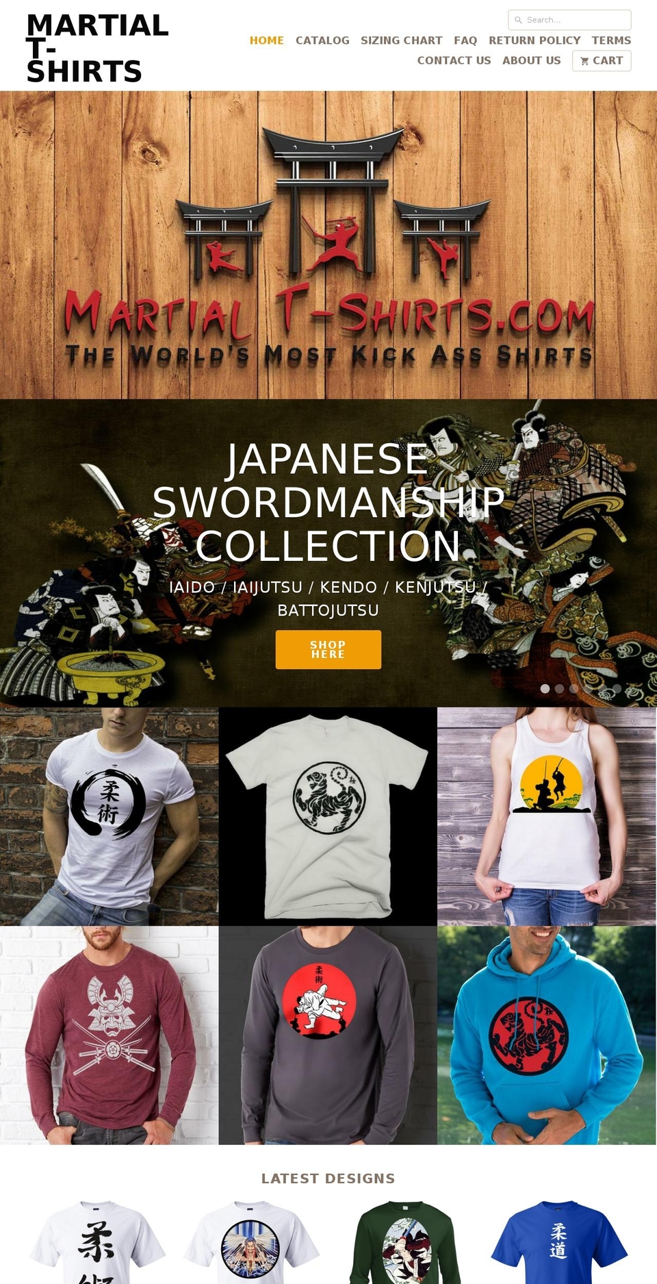 aikidotees.com — Shopify storefront screenshot