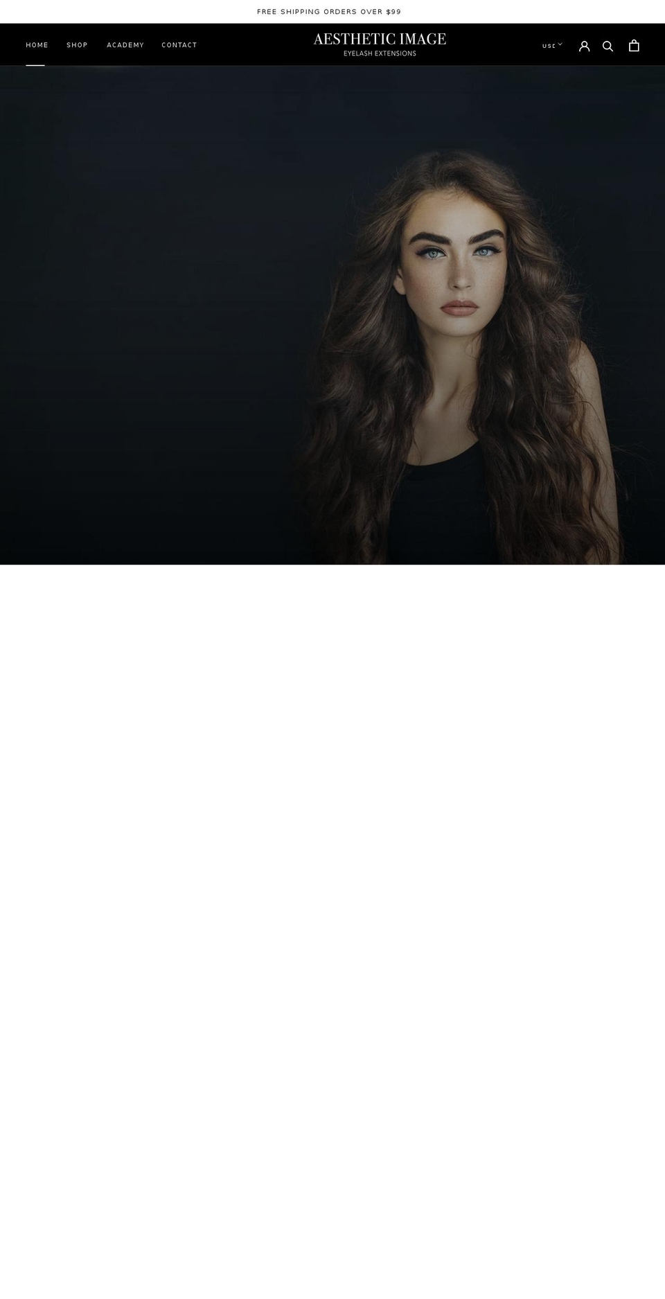 ailashes.com shopify website screenshot