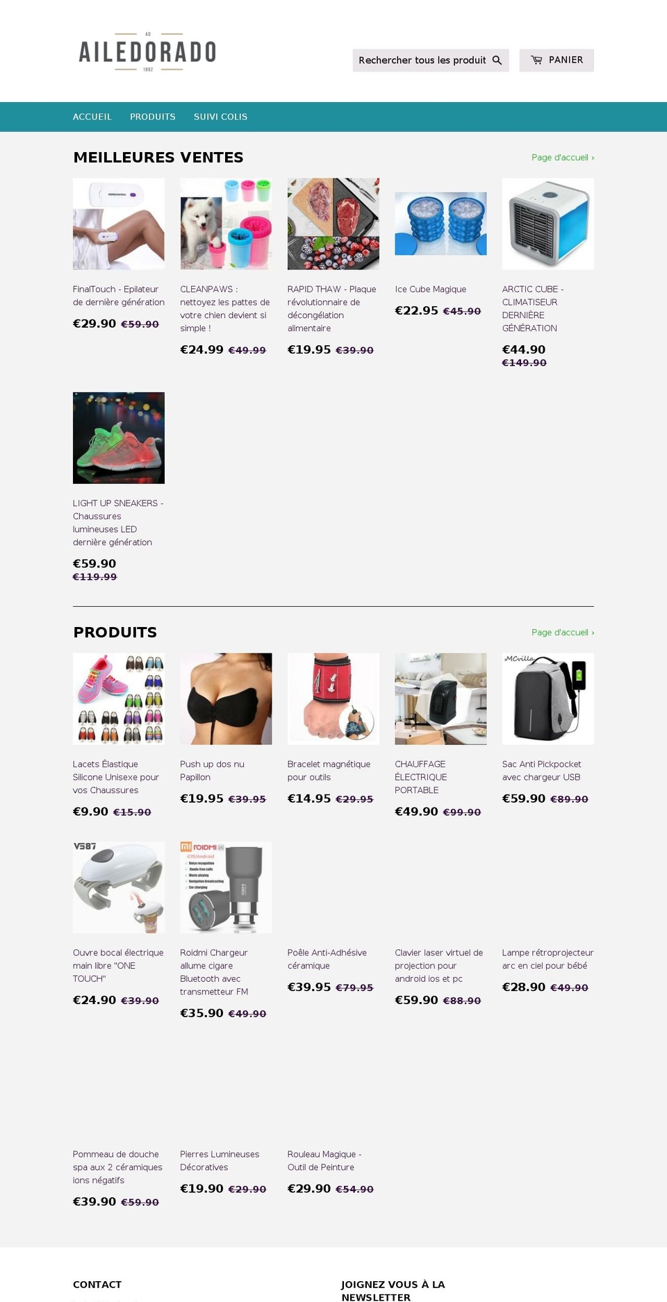 ailedorado.com shopify website screenshot