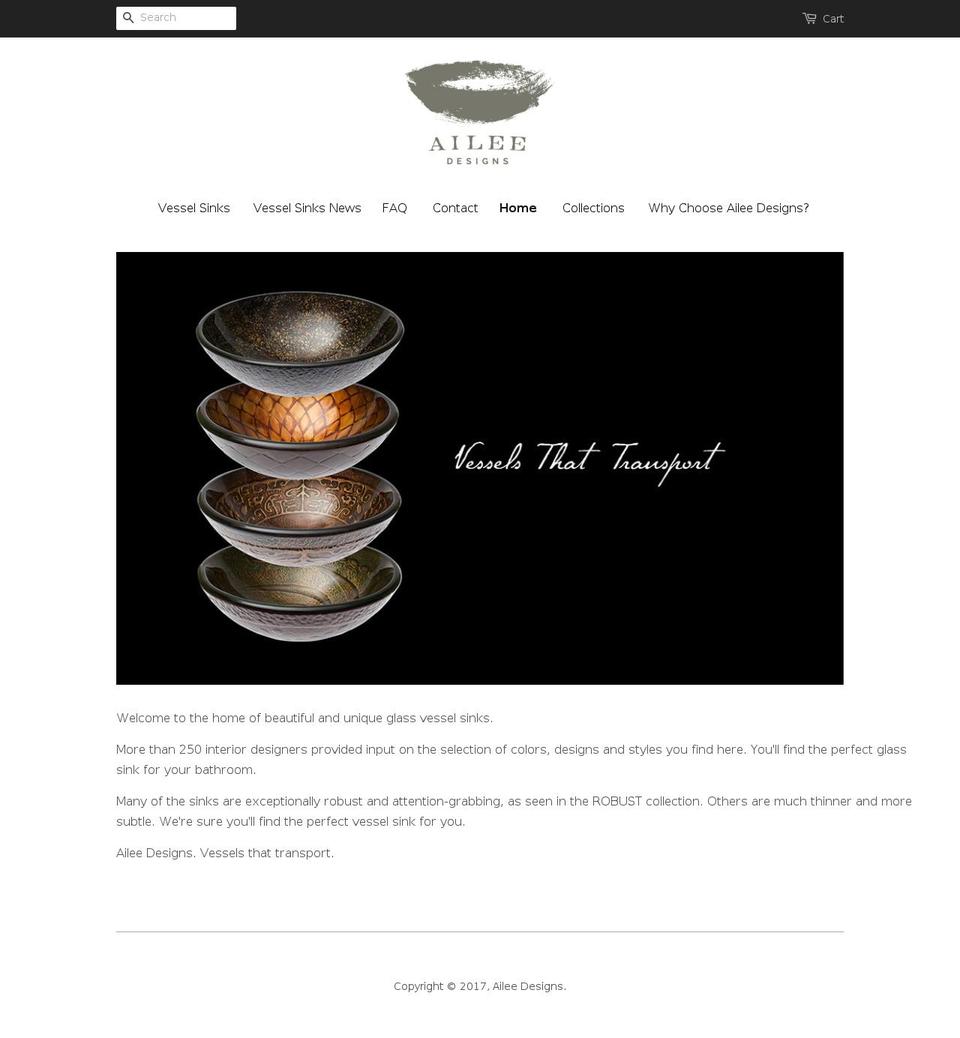 aileedesigns.com shopify website screenshot