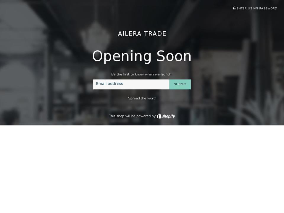ailera.com shopify website screenshot