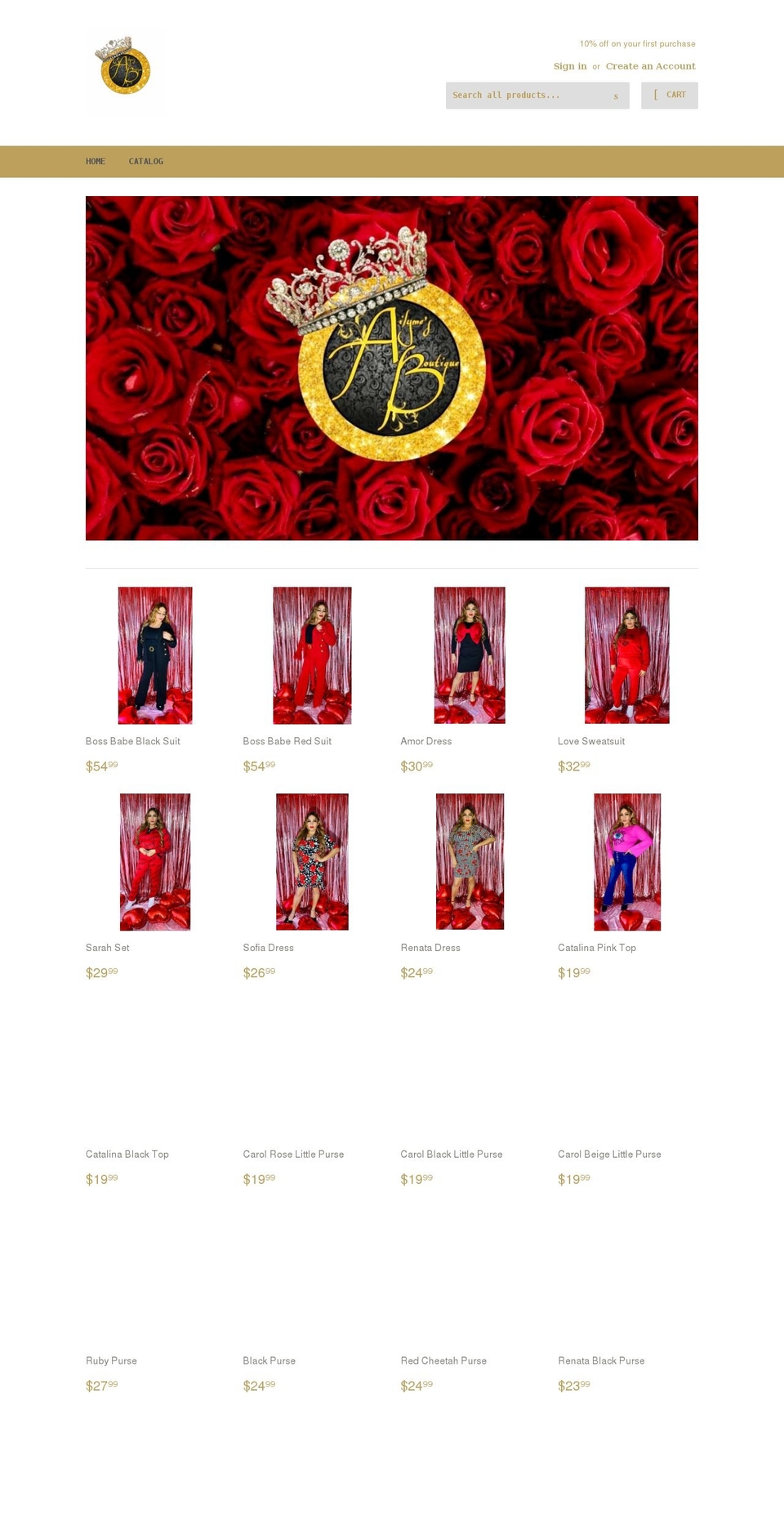 ailymes-boutique.com — Shopify storefront screenshot
