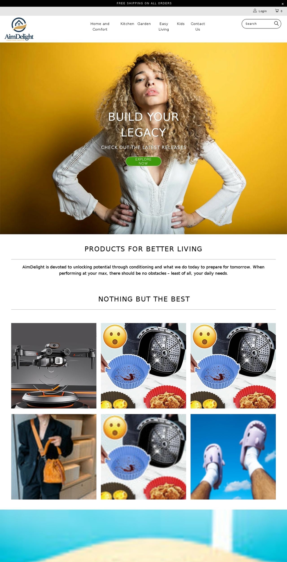 aimdelight.com shopify website screenshot