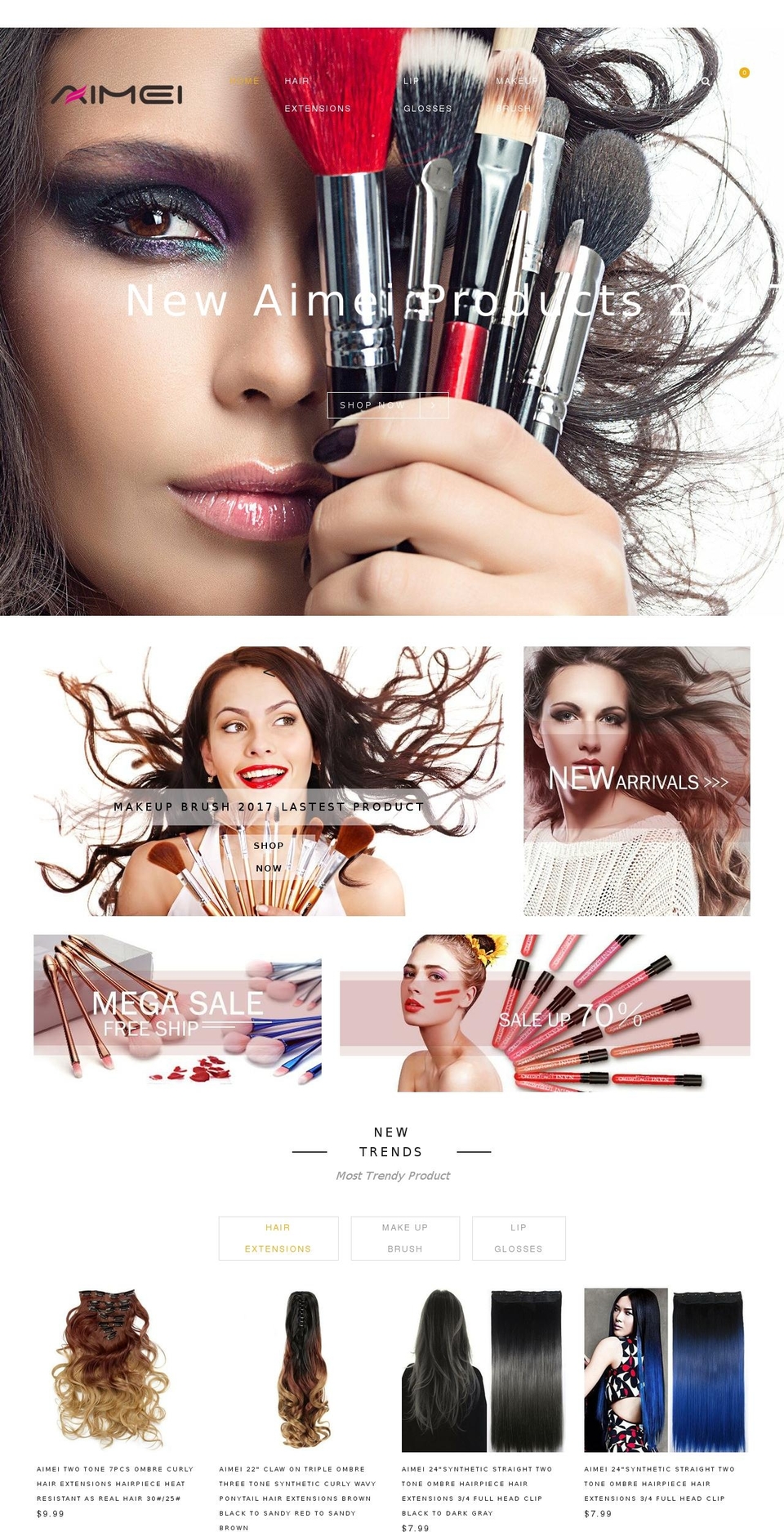 aimeii.com — Shopify storefront screenshot