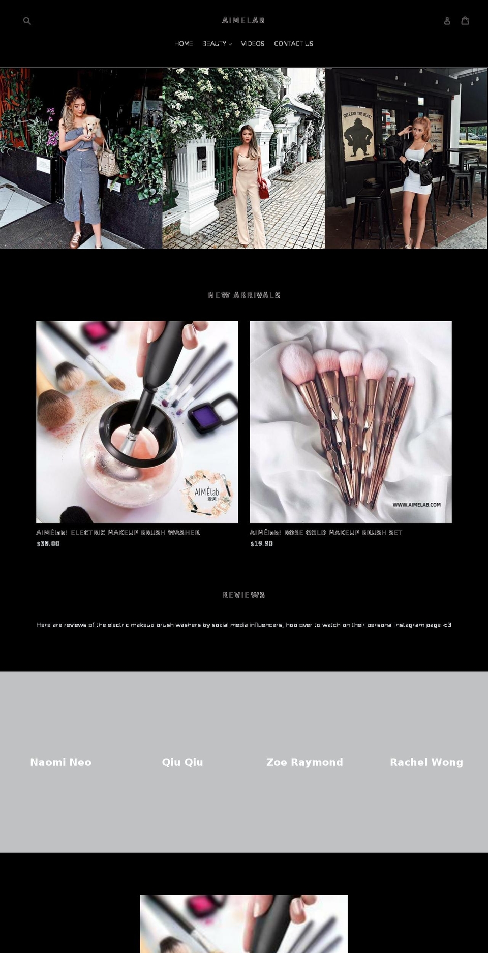 aimelab.com — Shopify storefront screenshot