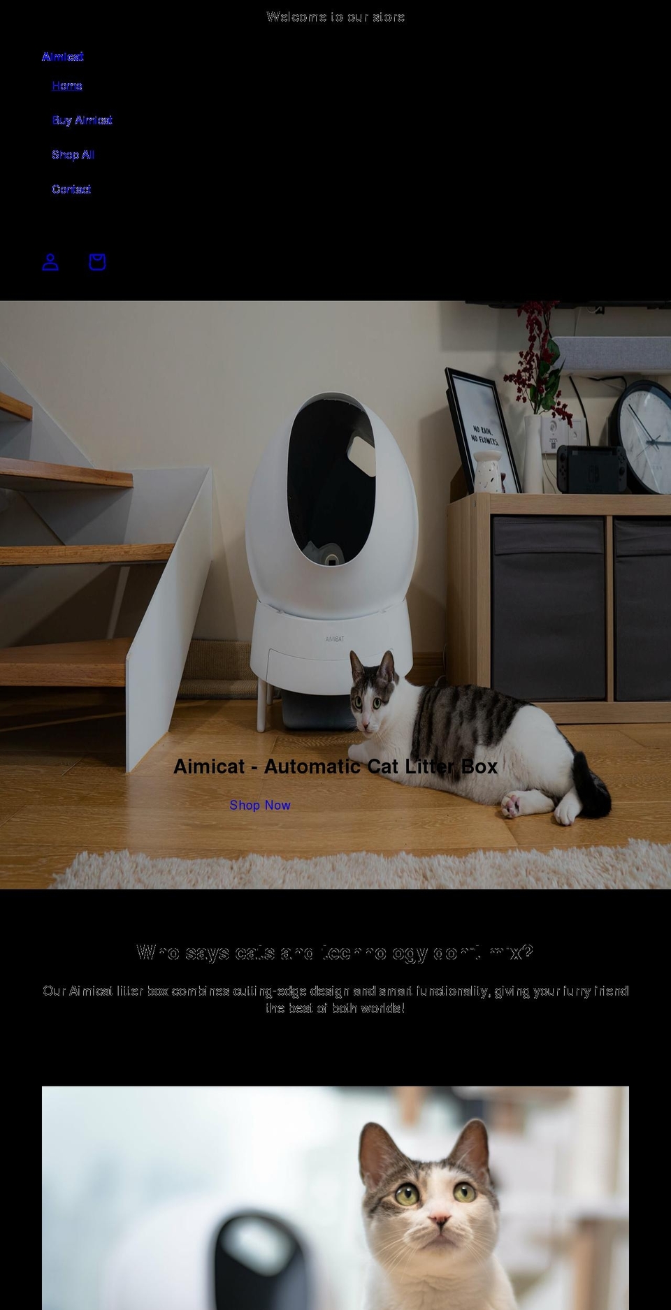 aimicat.com shopify website screenshot