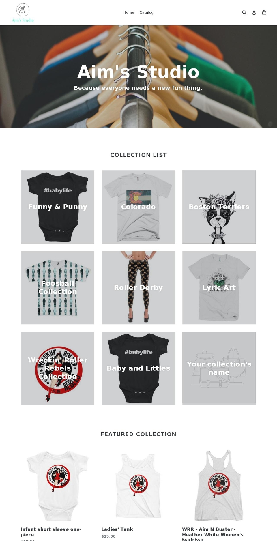 aimsstudio.com shopify website screenshot