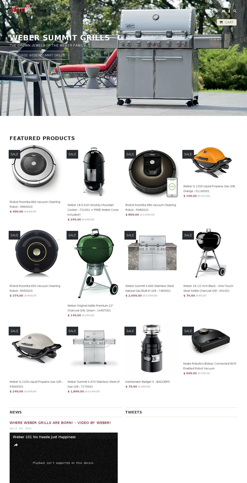 aimtofind.com shopify website screenshot