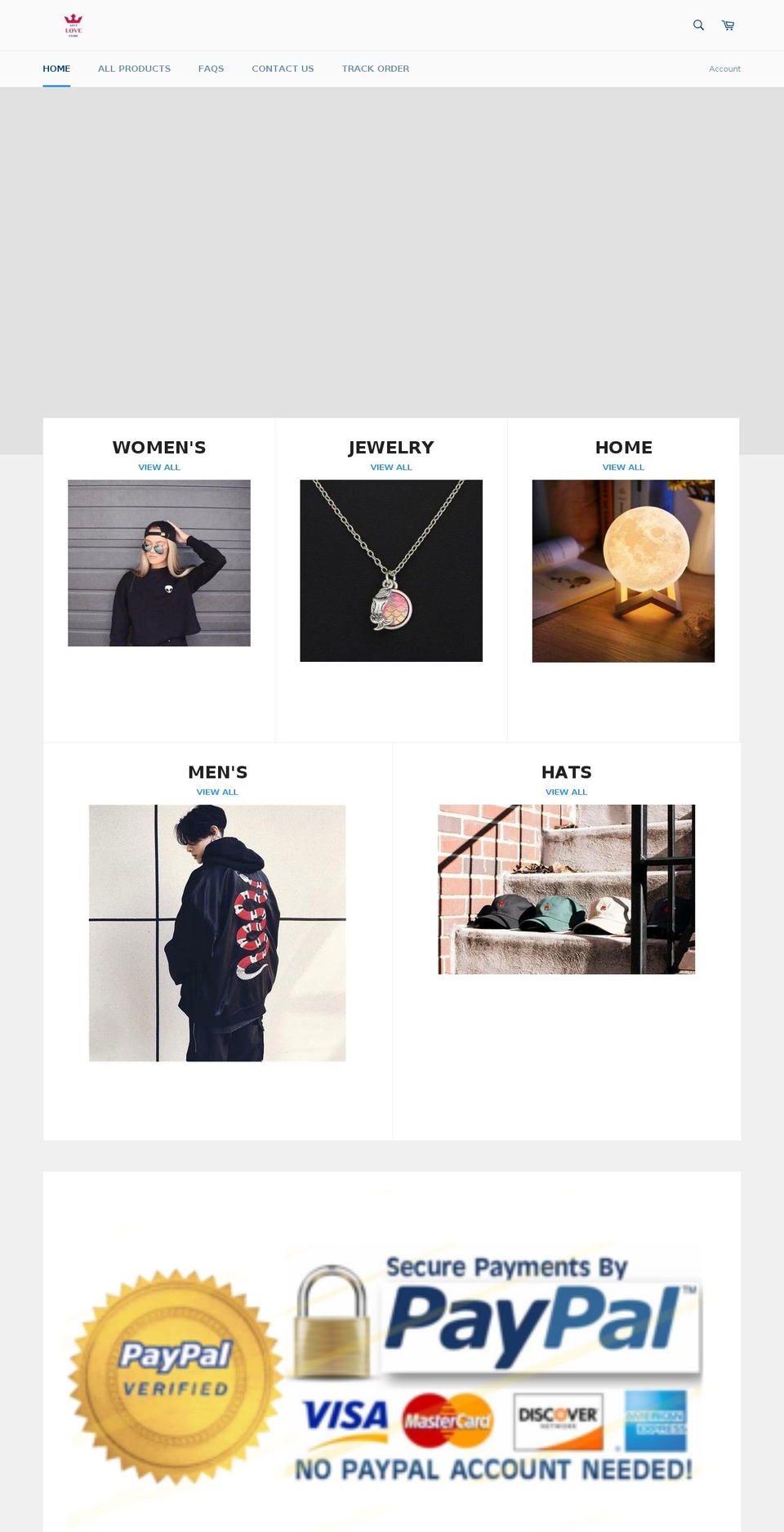 aint-love.com shopify website screenshot