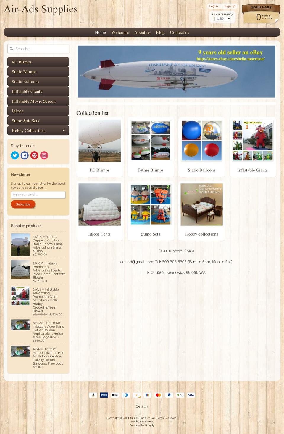 air-ads.supplies shopify website screenshot