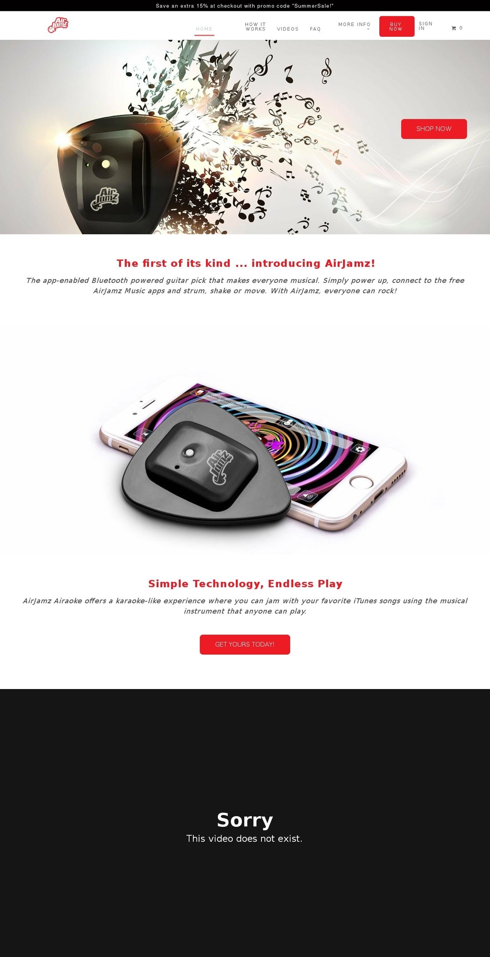 air-jamz.com — Shopify storefront screenshot