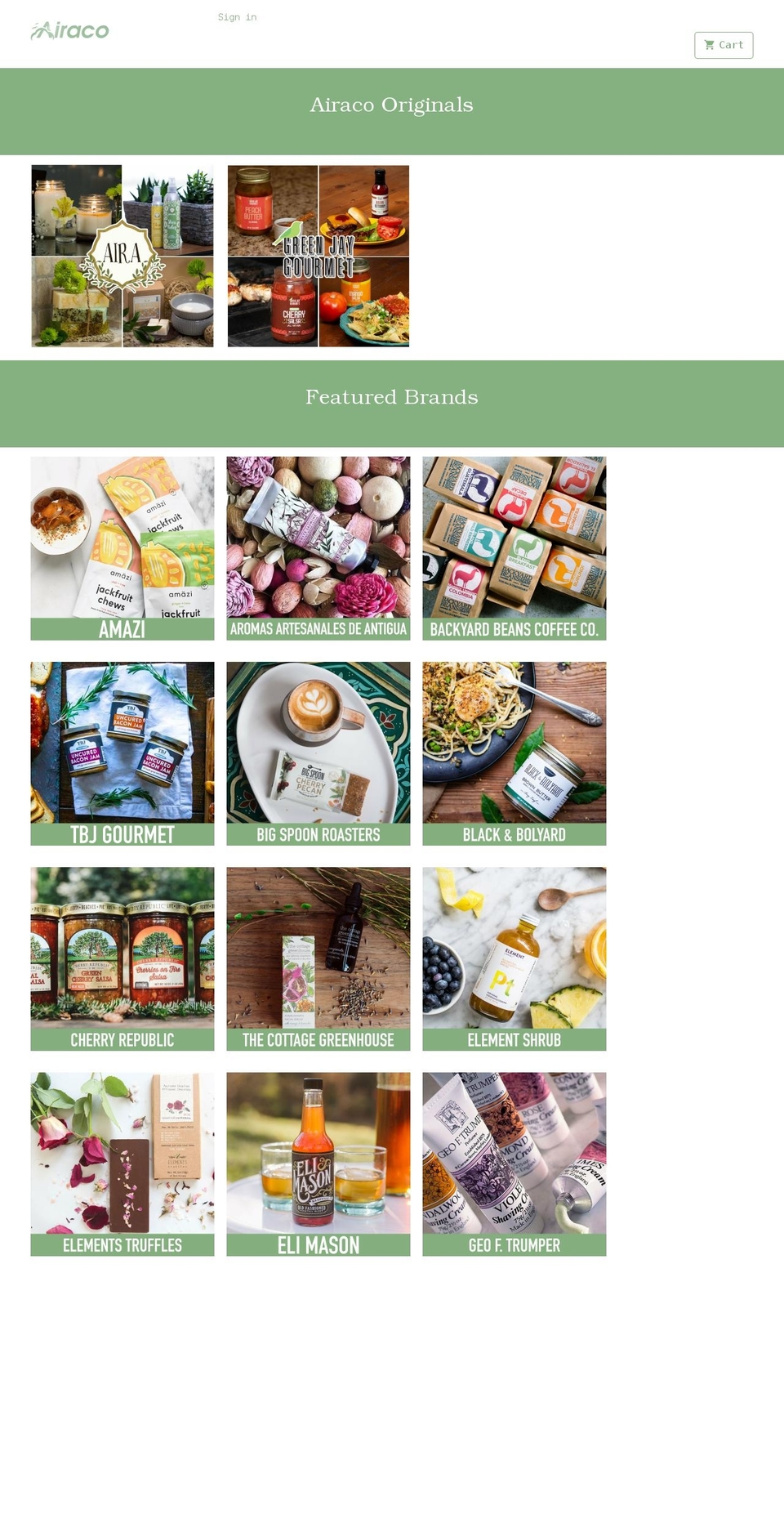 airaco.com shopify website screenshot