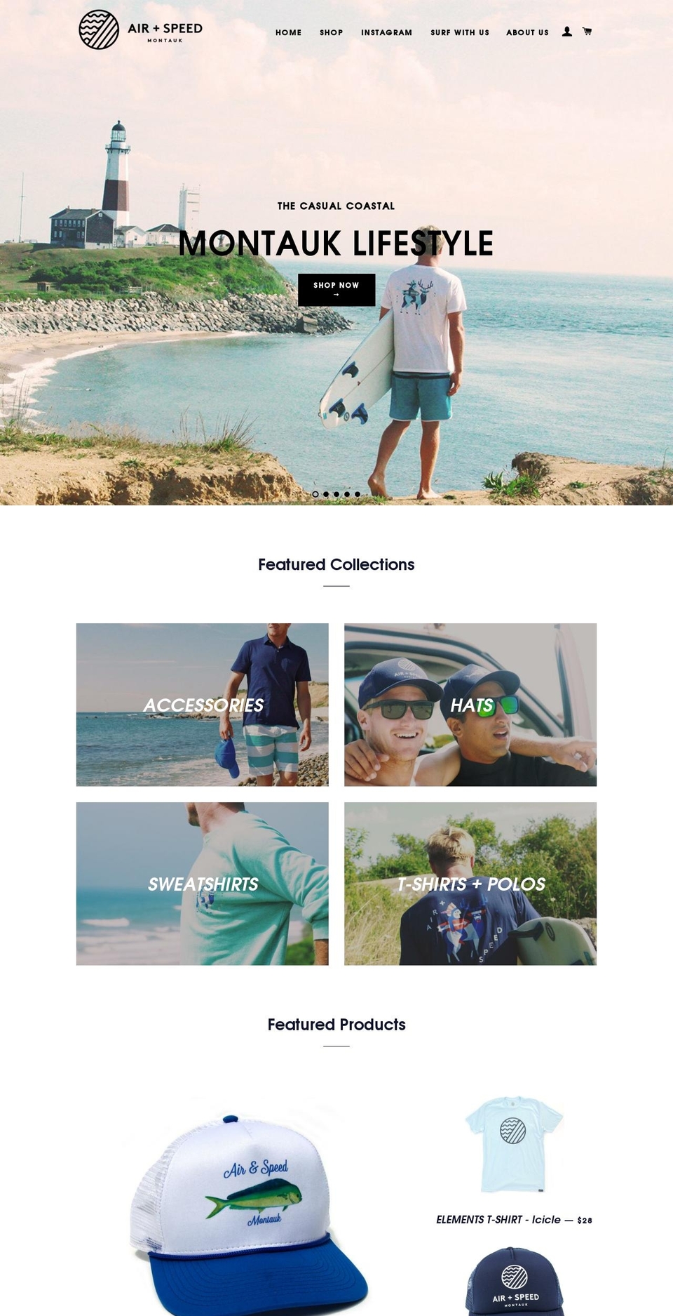 airandspeedclothing.com shopify website screenshot