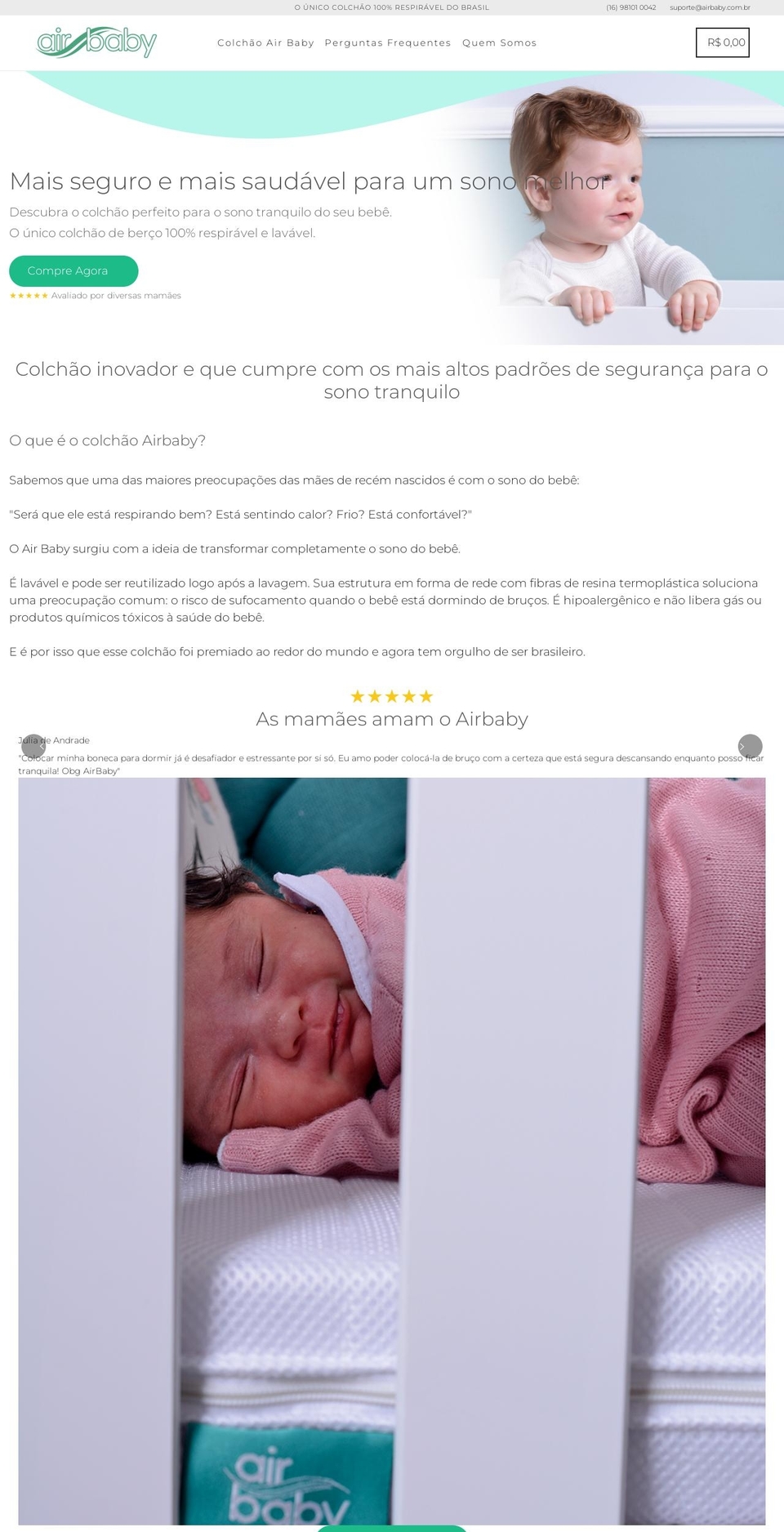 airbaby.com.br shopify website screenshot