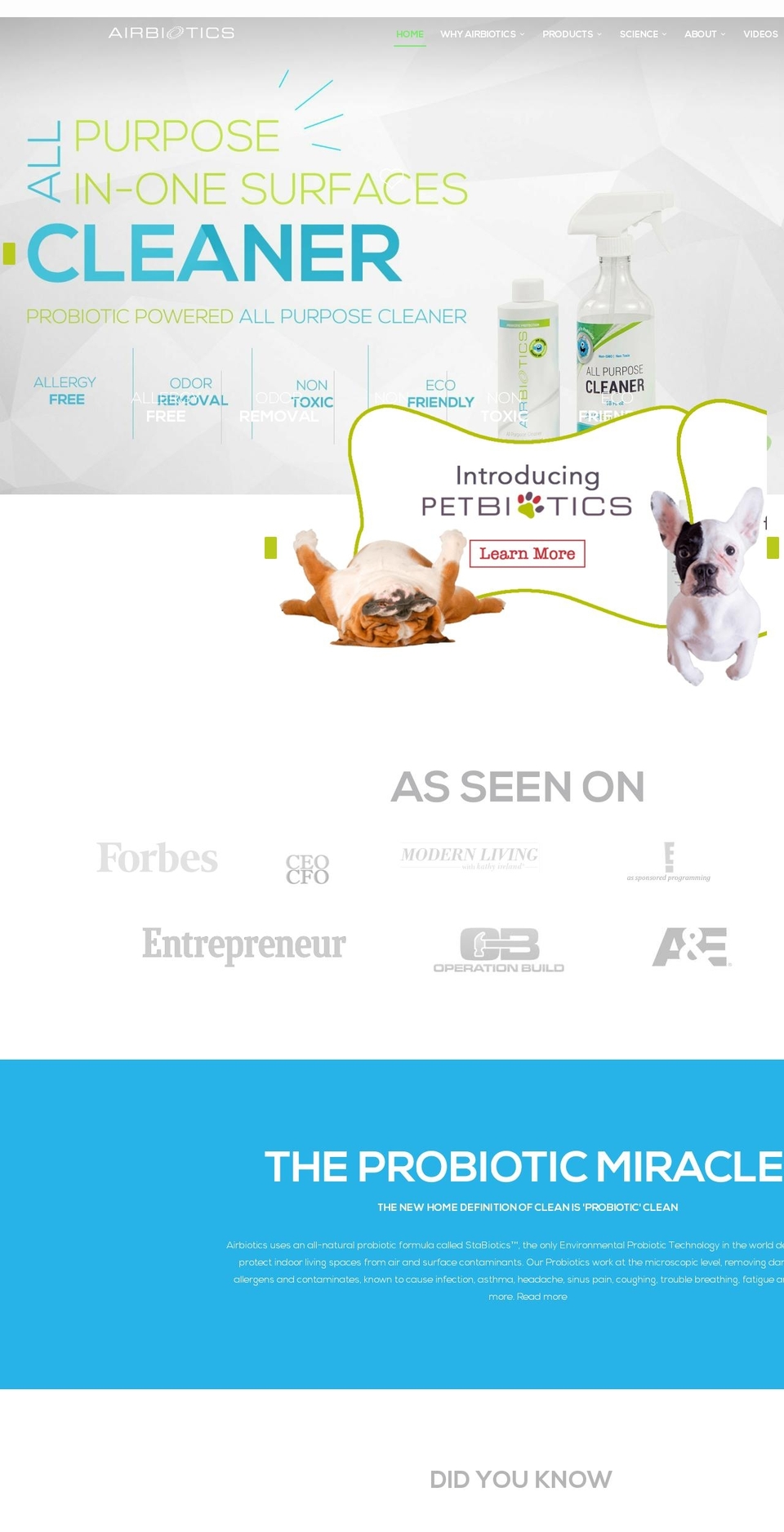 airbioticsnz.com — Shopify storefront screenshot