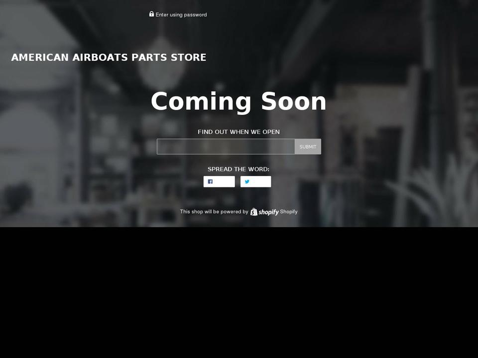 airboatpartsforsale.com — Shopify storefront screenshot
