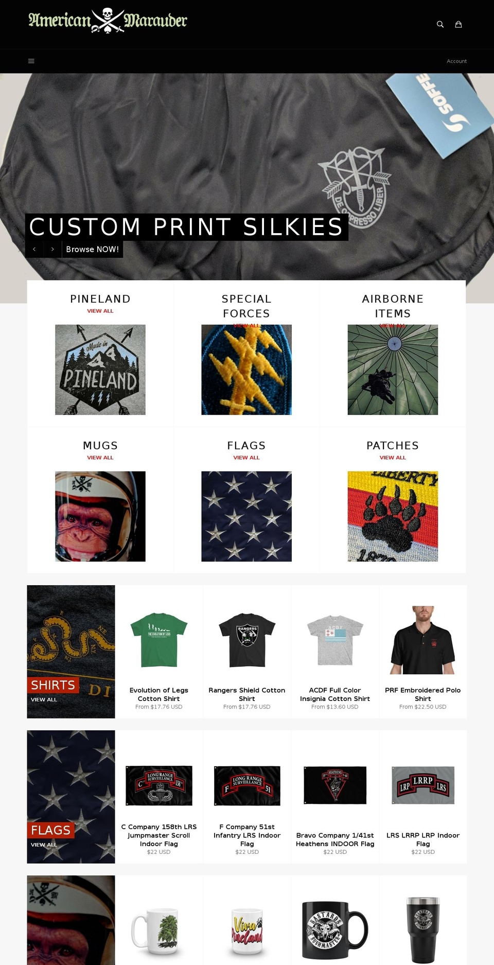 airborneranger.com — Shopify storefront screenshot