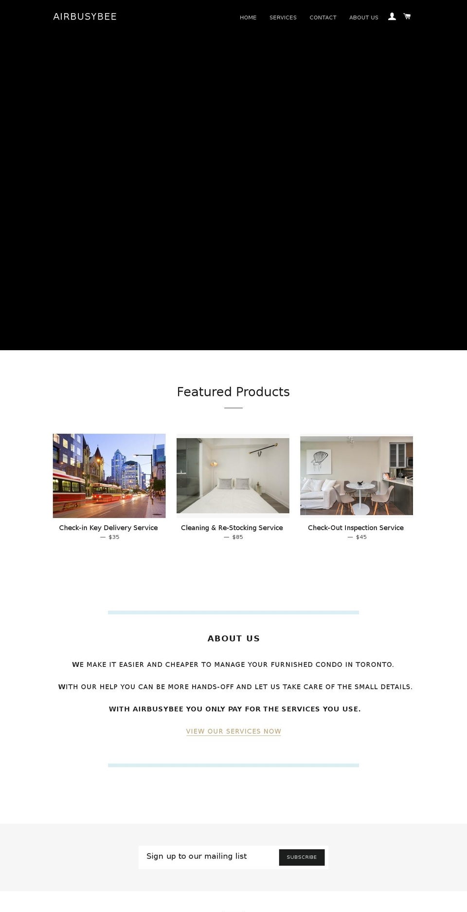 airbusybee.com shopify website screenshot