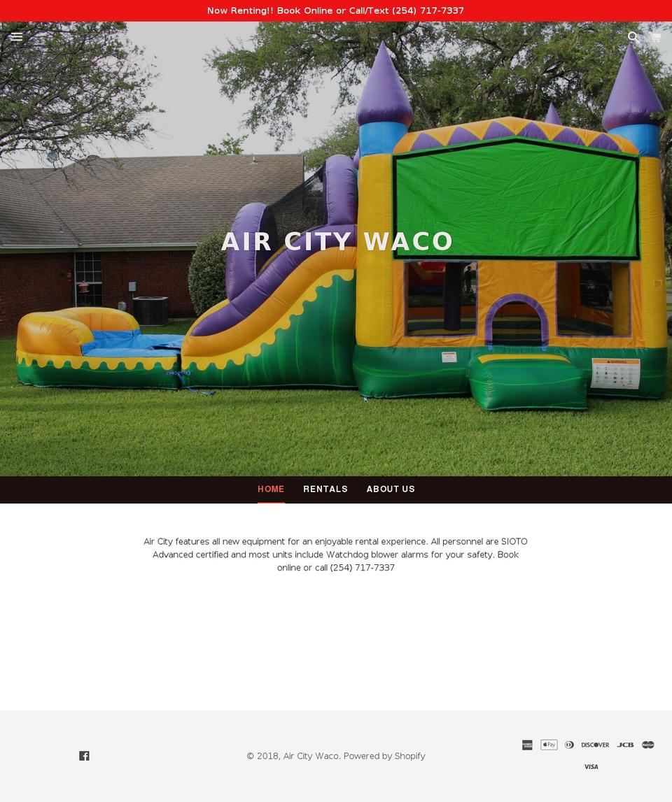 aircitywaco.com — Shopify storefront screenshot