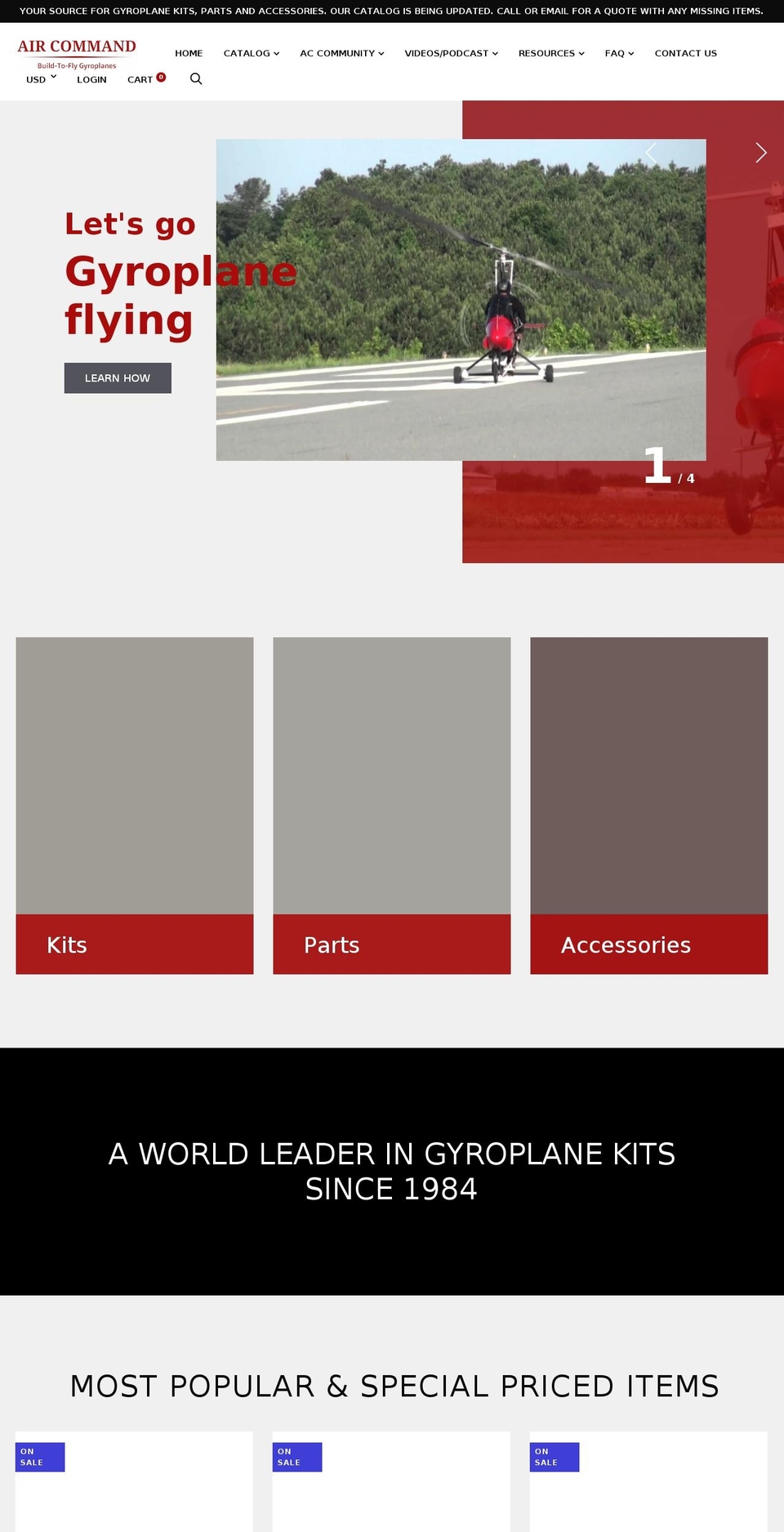 aircommandinternational.com shopify website screenshot