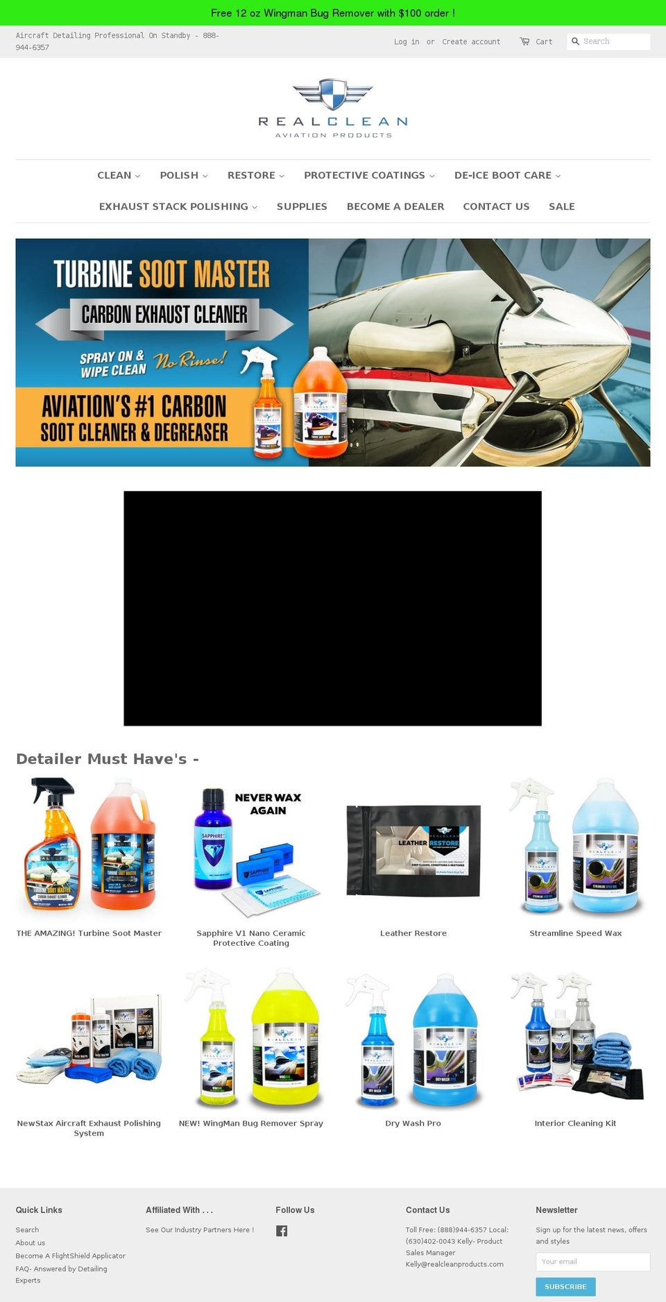 aircraftcleaningproducts.com — Shopify storefront screenshot