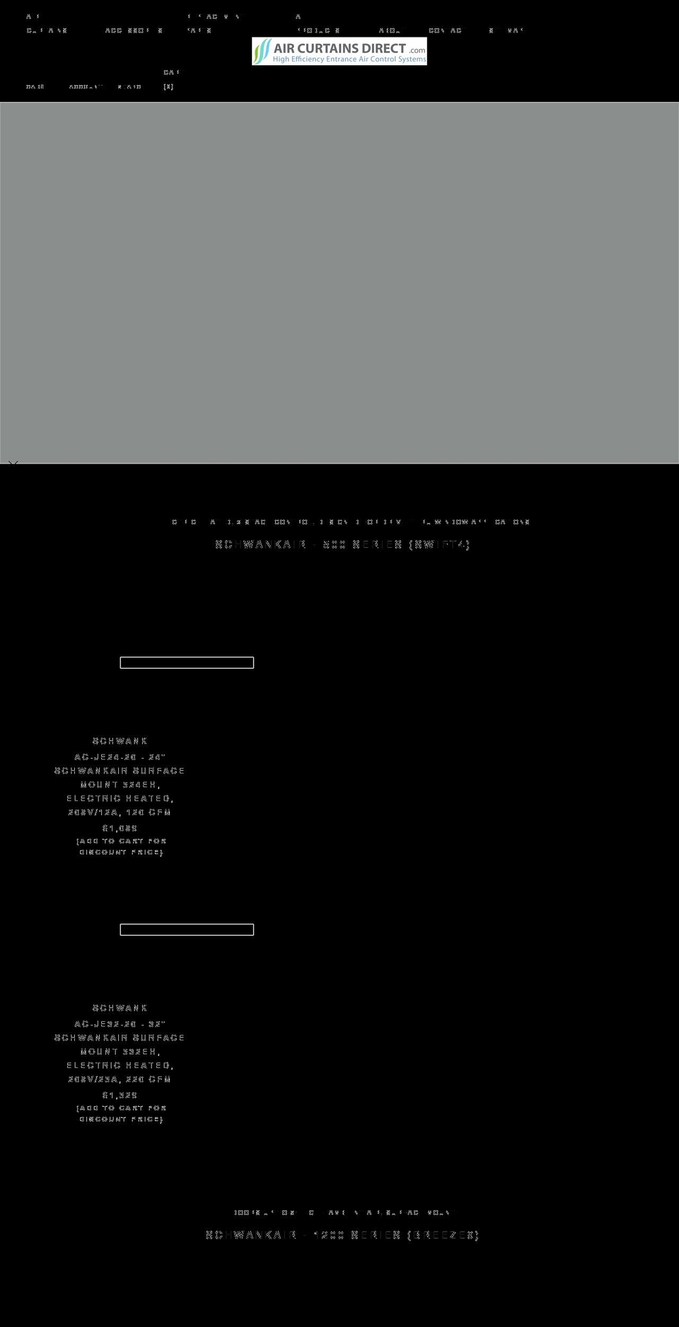 aircurtainsdirect.com shopify website screenshot