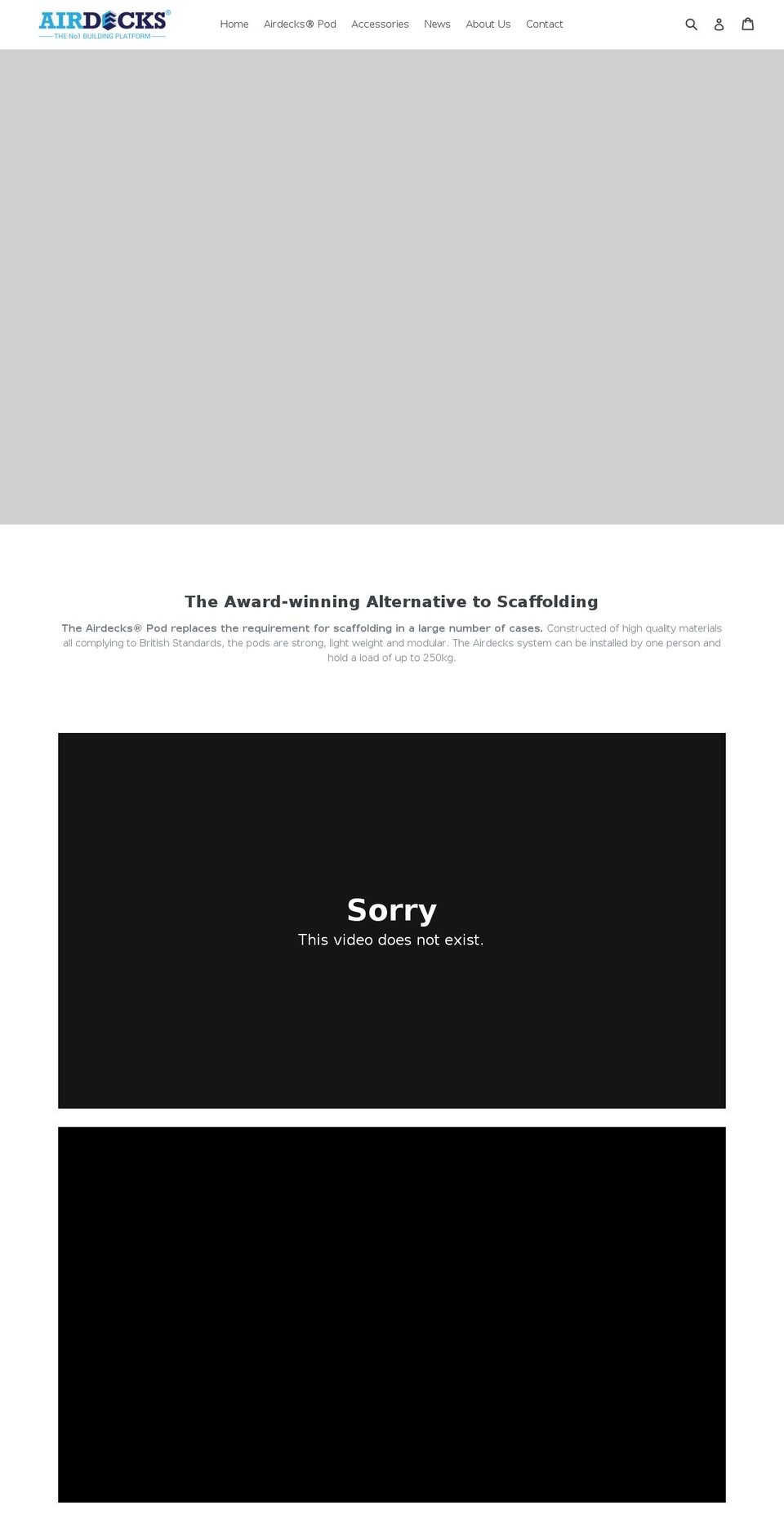 airdecksltd.com — Shopify storefront screenshot