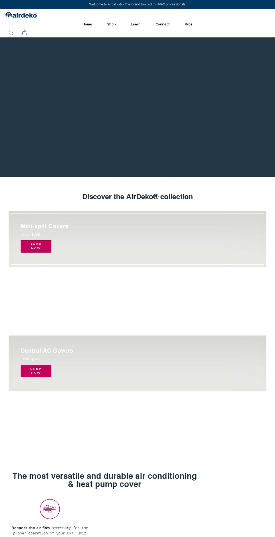 airdeko.com shopify website screenshot