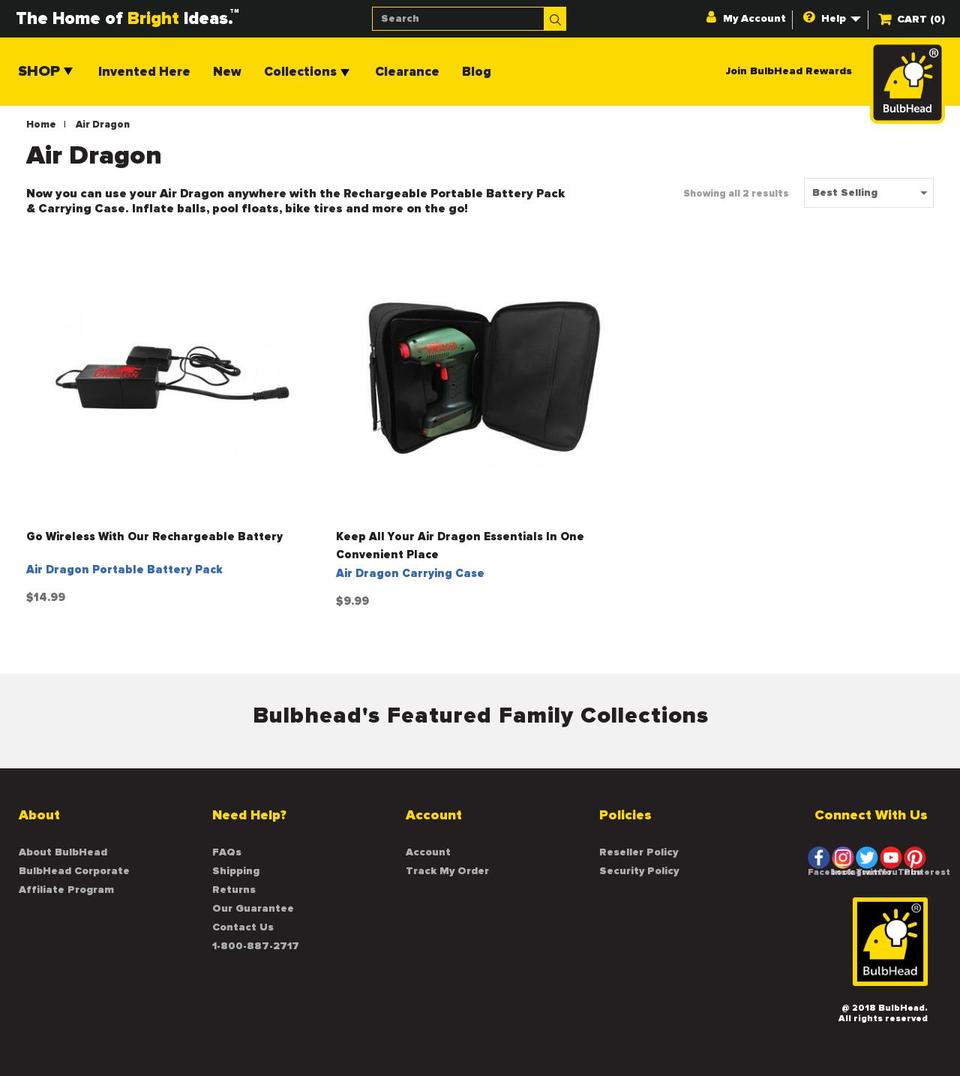 airdragonbattery.com — Shopify storefront screenshot