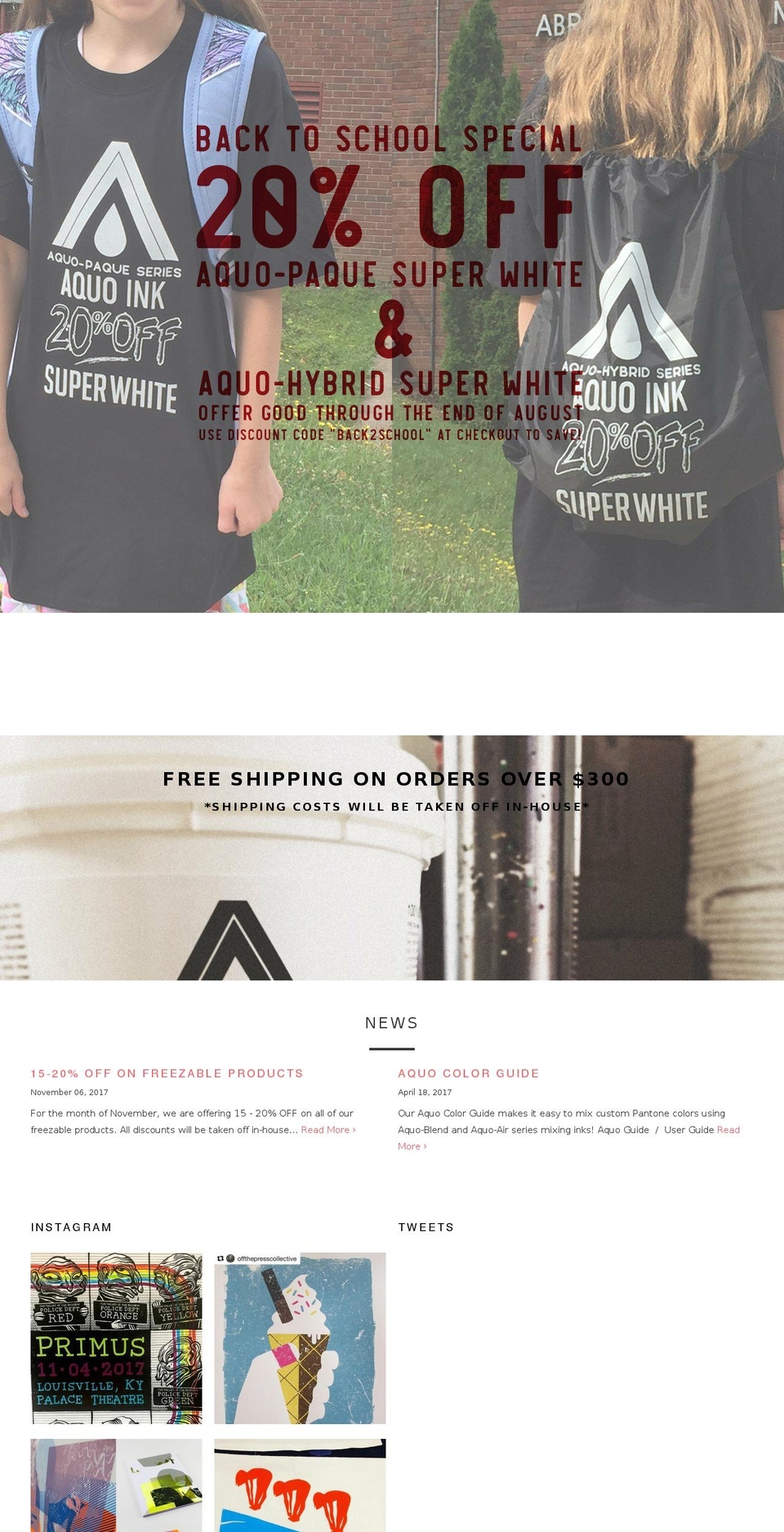 airdryink.com — Shopify storefront screenshot