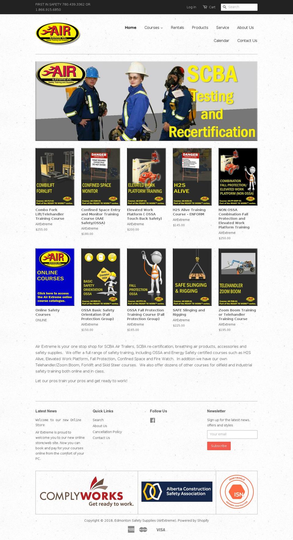 airextreme.ca shopify website screenshot