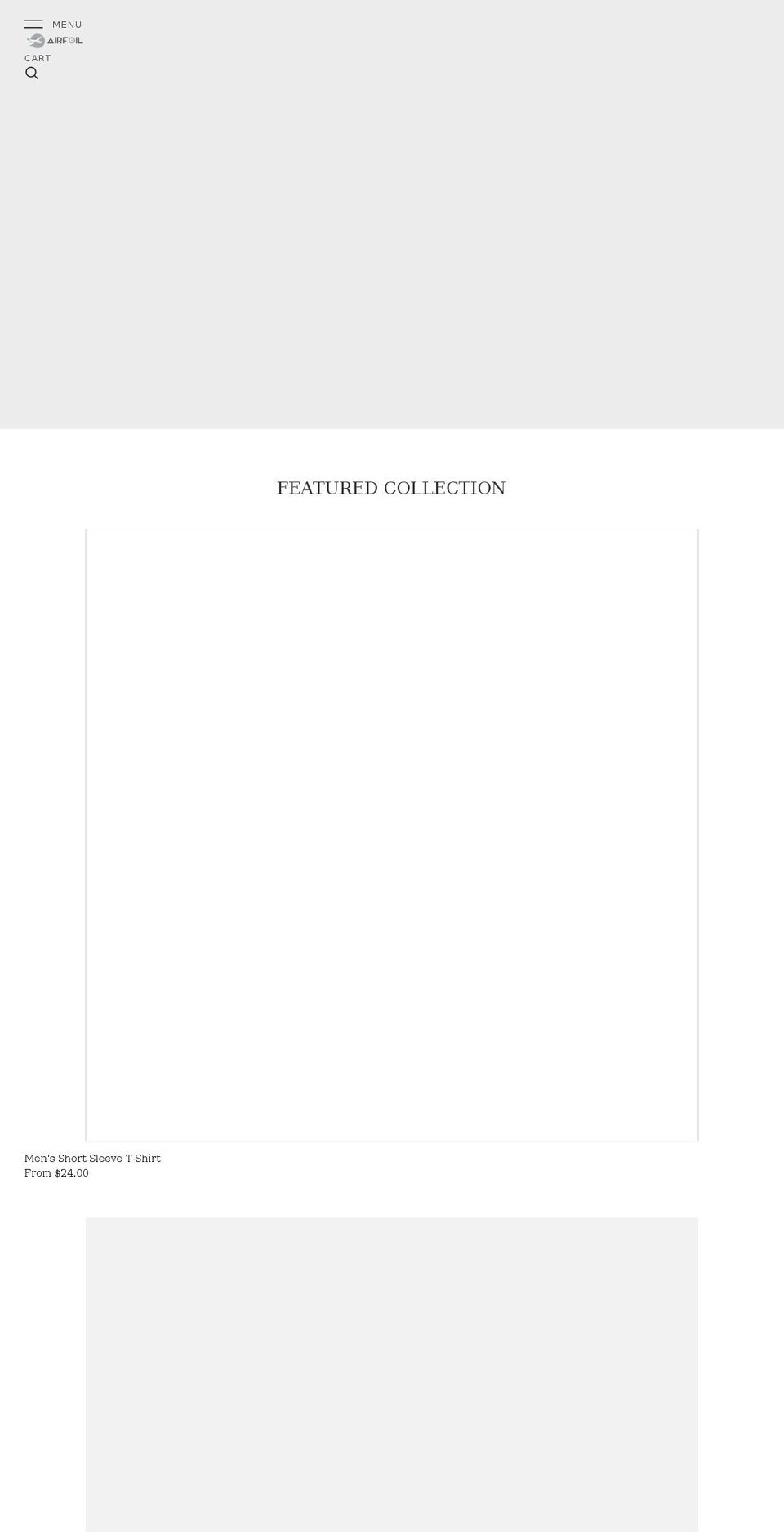 airfoilclothing.com shopify website screenshot