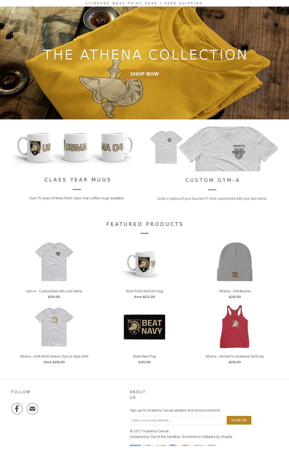 airforceflyingschool.com shopify website screenshot