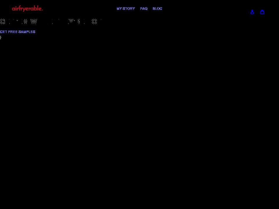 airfryerable.com shopify website screenshot